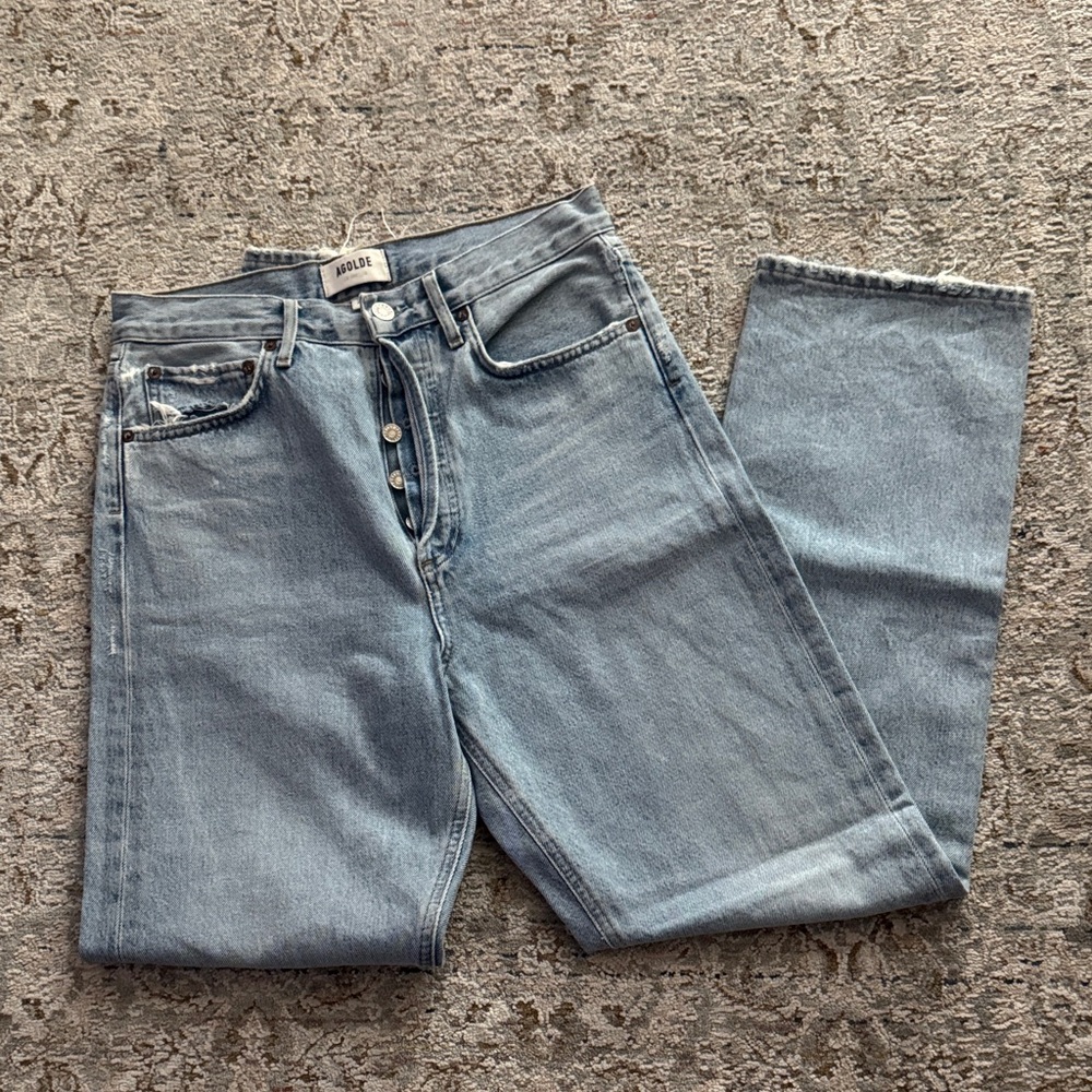 Agolde light blue denim jeans